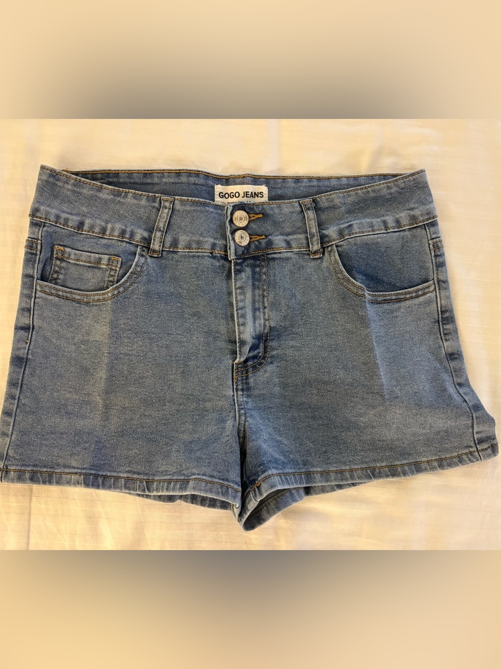 GOGO JEANS Women's Light Blue Denim Shorts
Size: 11/30